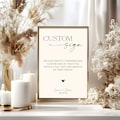 Custom Text Wedding Sign, Personalised Wedding Print