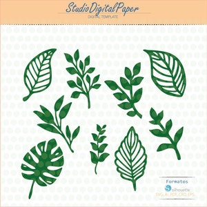 Paper Leaves, SVG, Cut Files, Leaf Templates, instant download, Cut Files for Cricut, DIY leaves, leaves silhouette, cameo, circut, DIY leaf