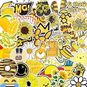 Mini Yellow Aesthetic Sticker Pack 