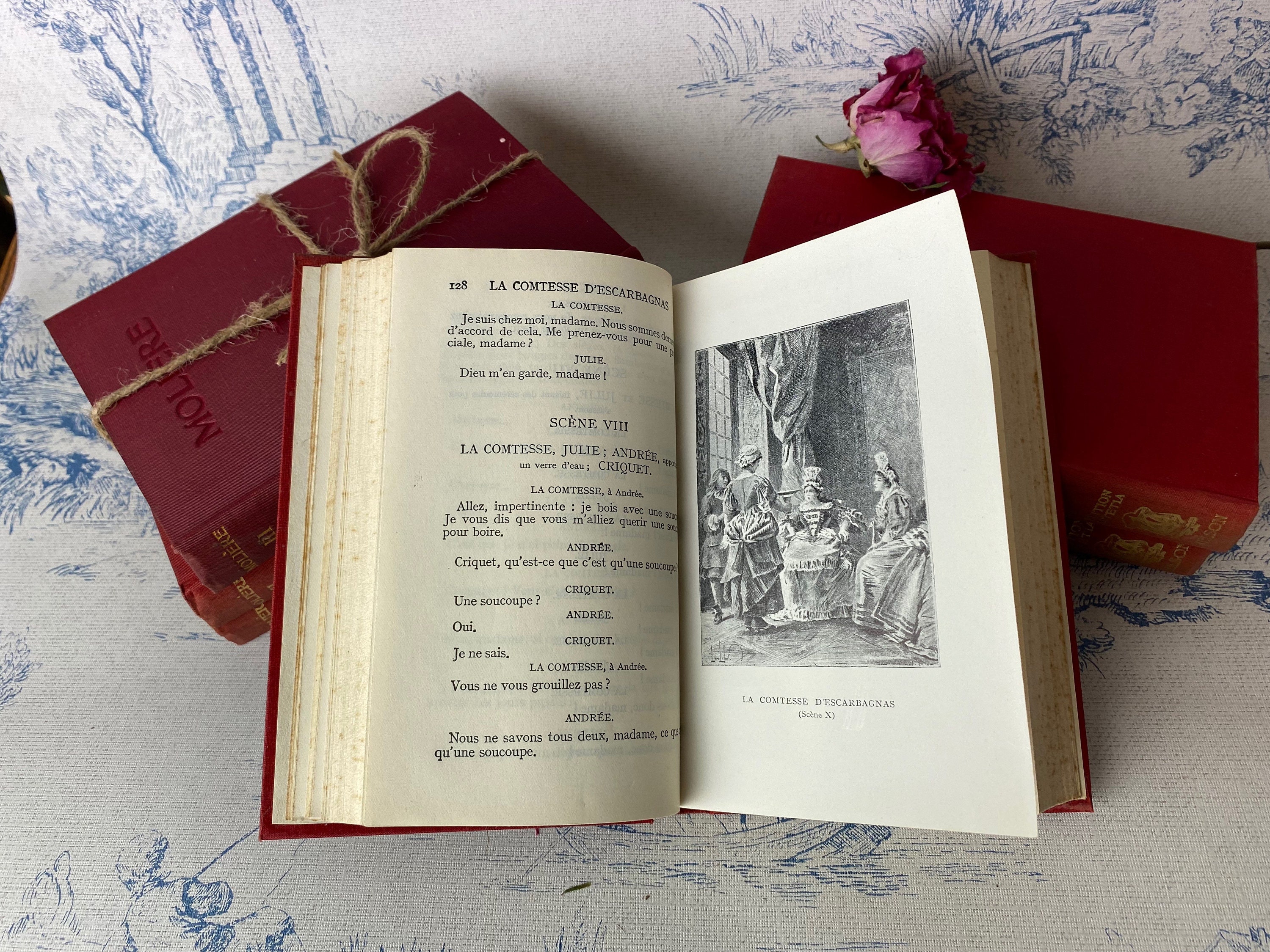 ビンテージ洋書　ネルソン社　フランス小説 1930年代　2冊セット フランス古書 NELSON（ネルソン）社 LETTRES DE MON MOULIN