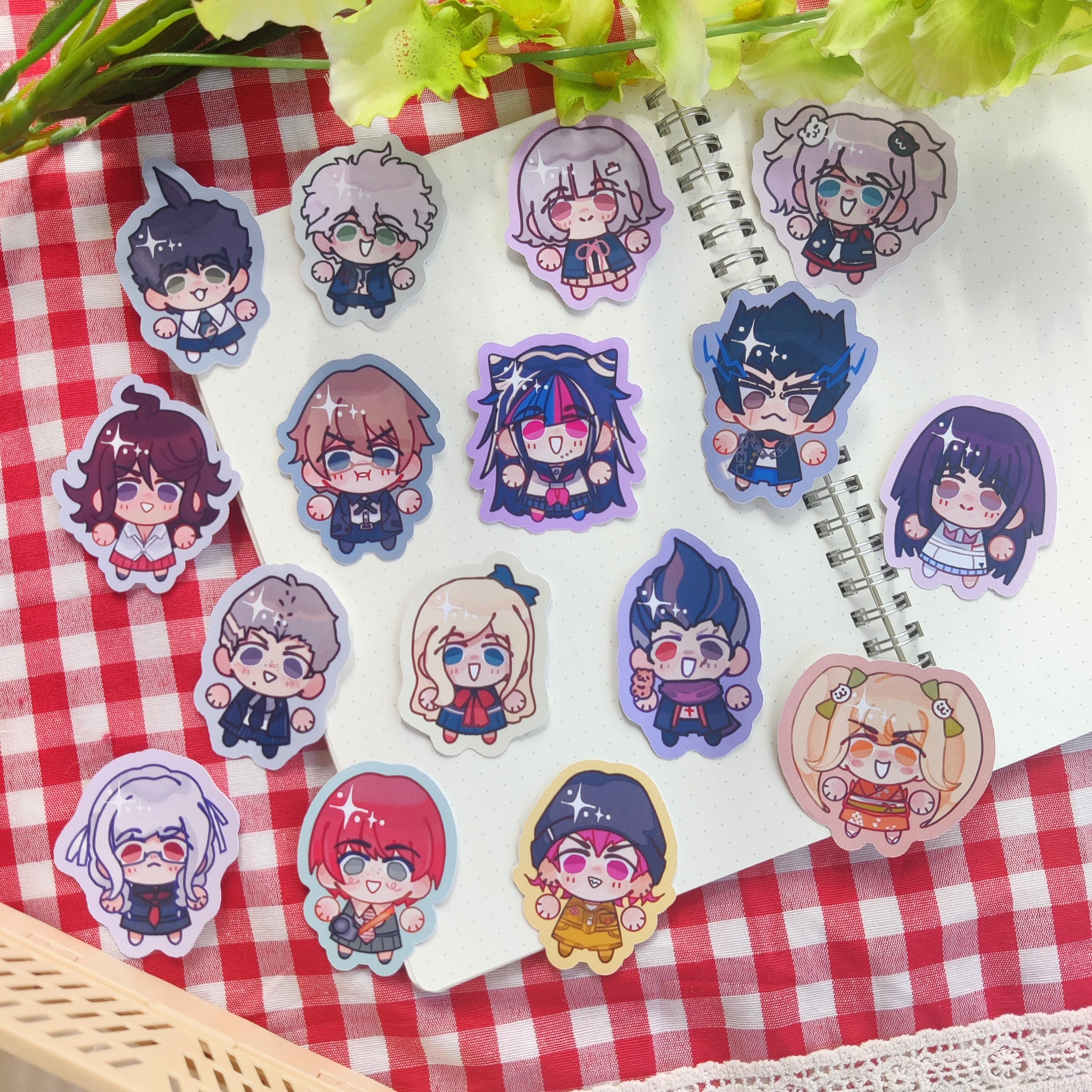 DANGANRONPA 2 Silly Character Sticker Skrunkly Hajime, Chiaki, Nagito ...