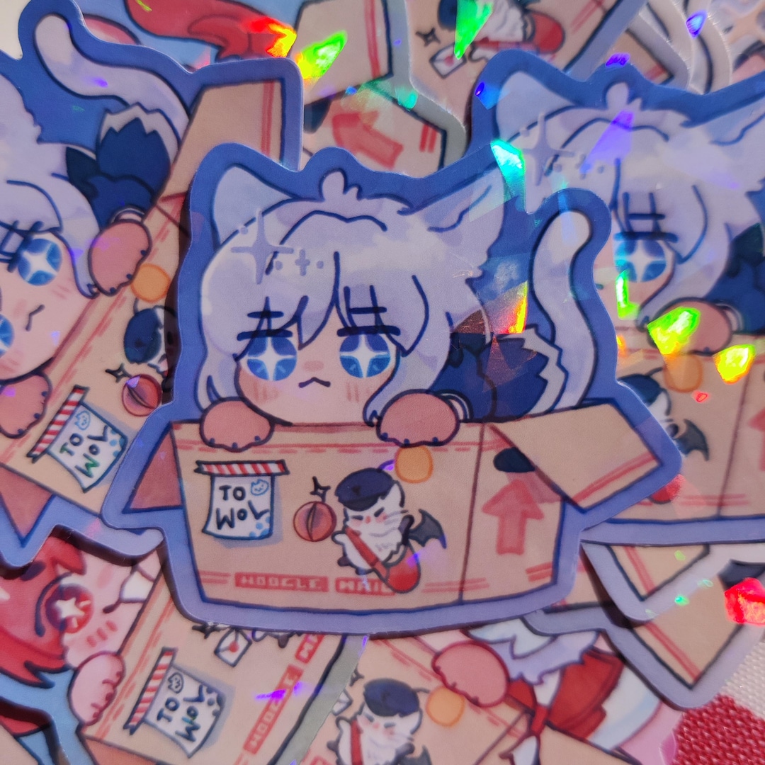 FFXIV Estinien Varlineau Wyrmblood Holographic Sticker, Final Fantasy ...