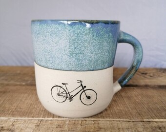 Tasse Mowe Mit Surfbrett Und Fahrrad Mit Spruch Tasse