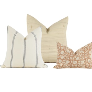 Neutral Terracotta Pillow Combination