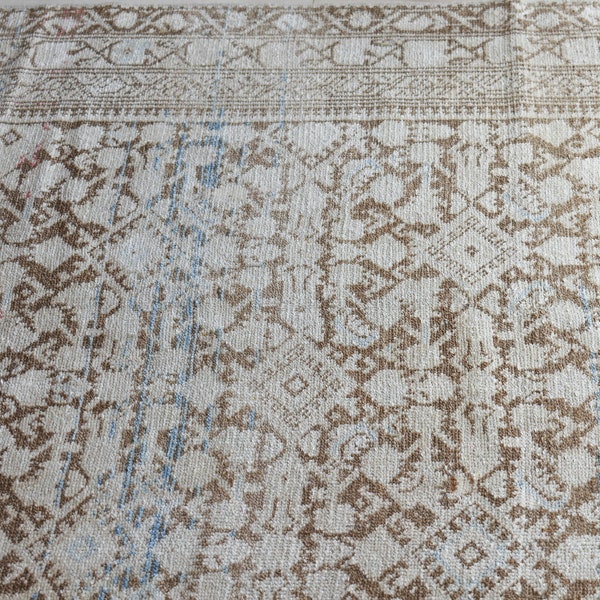 Antique Persian Neutral Malayer 10.1' x 3.5'