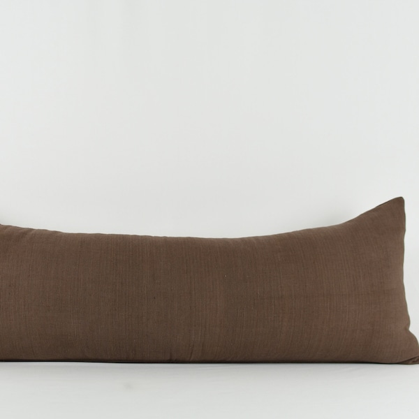 Brown Lumbar Pillow Etsy