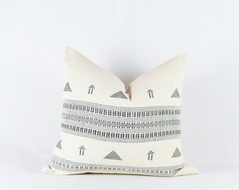 Pixie- Woven Cream Cotton Pillow Cover