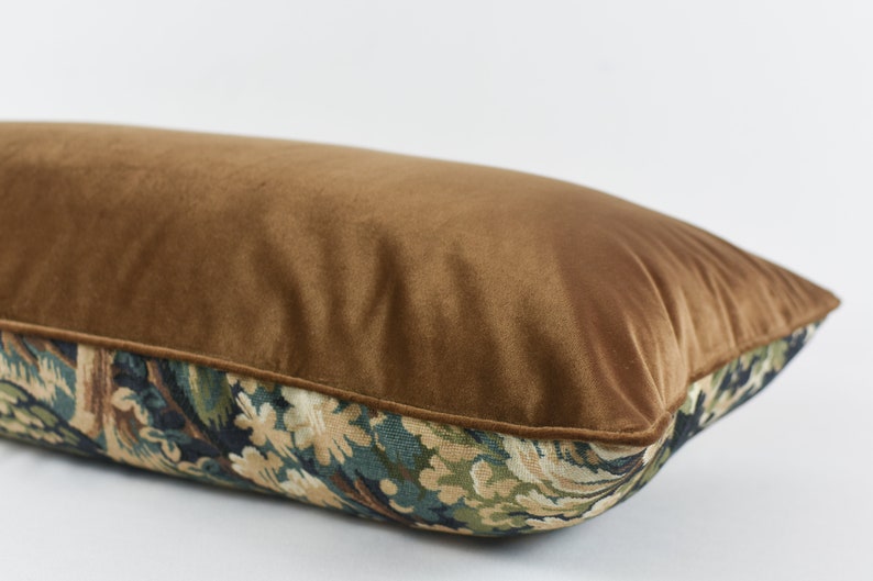 XasminInteriorsShop Botanical Tapestry Lumbar Pillow Cover - Thumbnail 3
