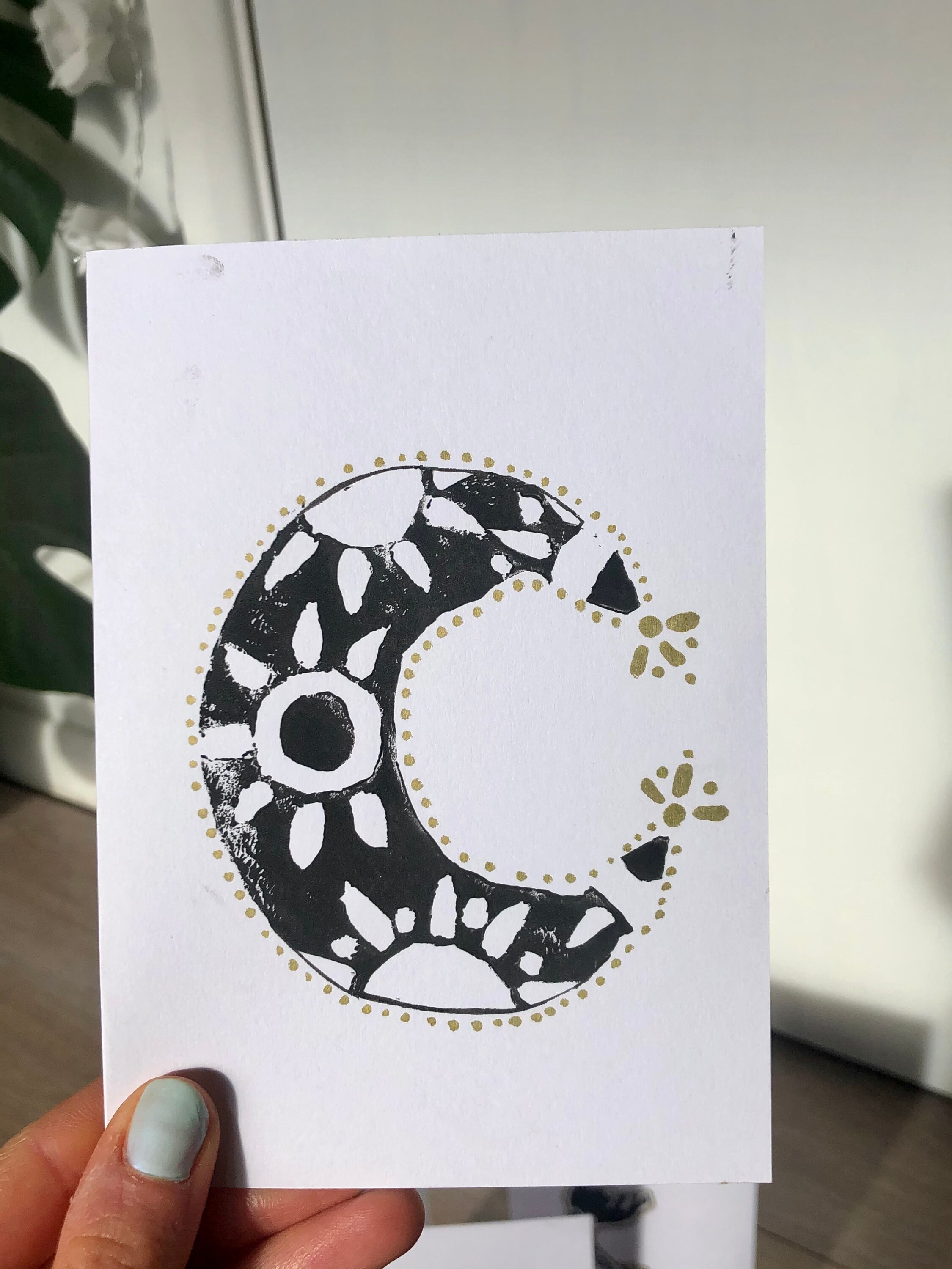 Pack of 5 cards. lino print Lino Print cards set of 4 10% proceeds to MIND. | Etsy