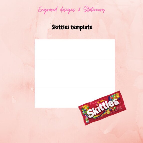 Download Skittles Template PSD PNG Format 8.5x11 sheet | Etsy