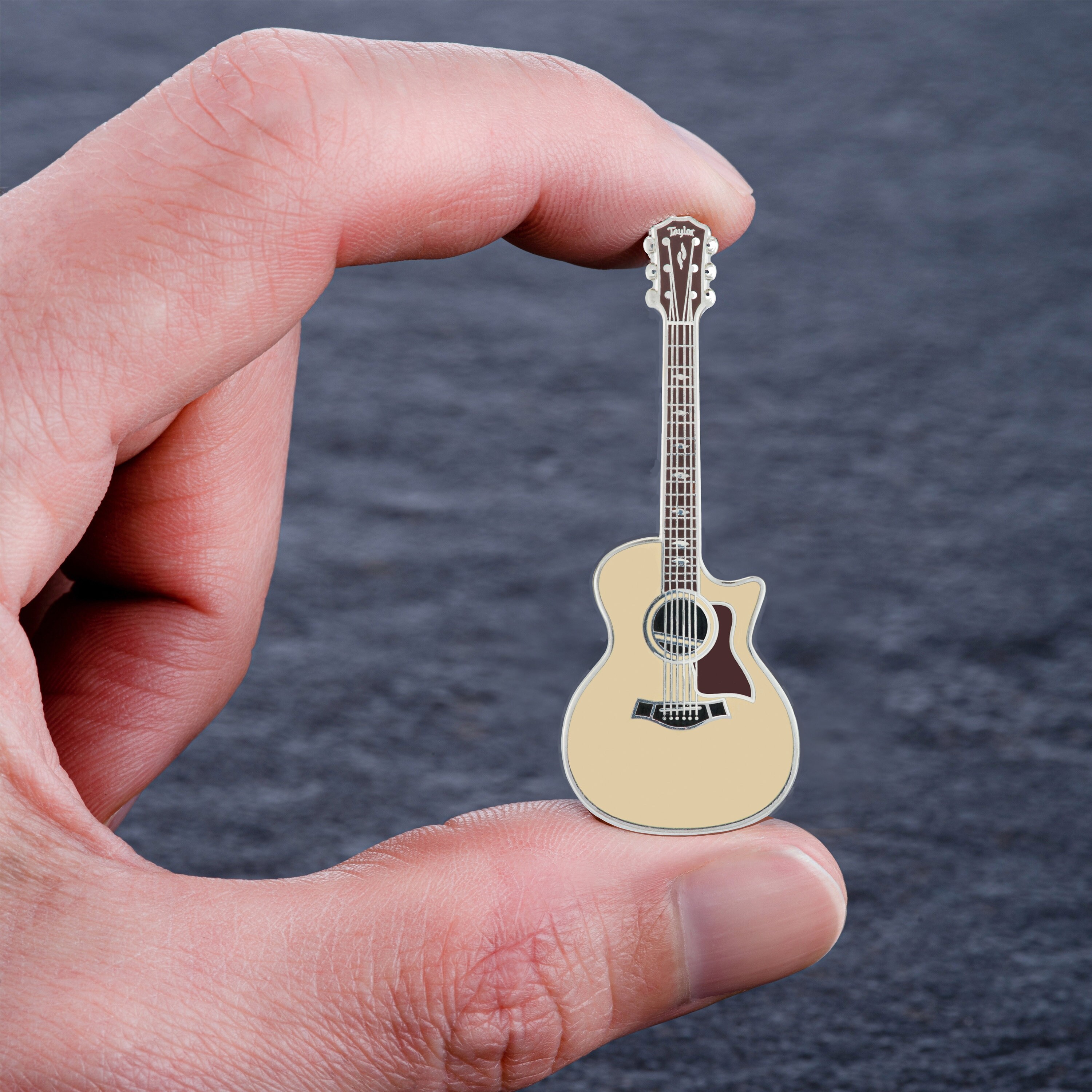 Enamel Guitar Pin Badge by Geepins Stunning Miniature Taylor Etsy