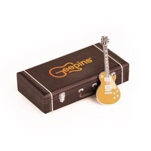 Heritage Guitar Pin Badge by Geepins Stunning Miniature Guitar Pin Brooch 52 mm Presented in Beautiful Guitar Case Box Perfect Gift image 7