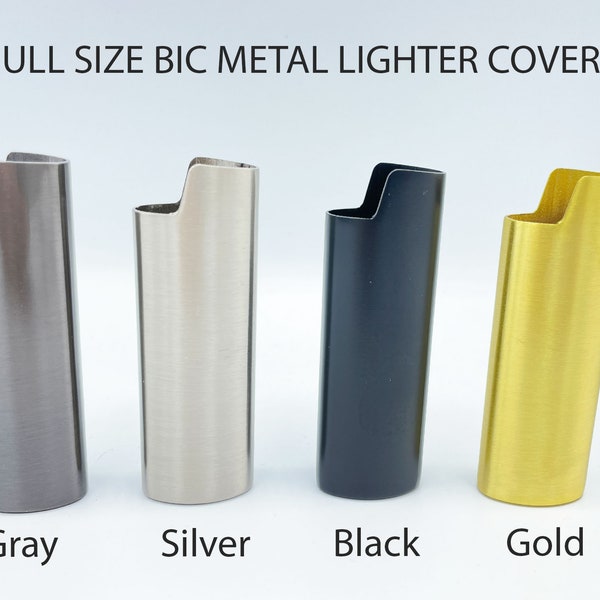 Premium Blank Lighter Cover / Sleeve / Case - Silver, With Top Notch, Smooth Finish, High Quality