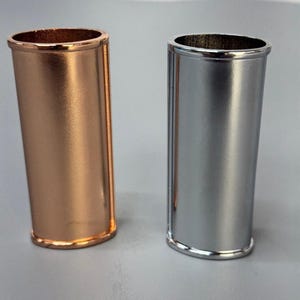 Premium Blank Lighter Cover / Sleeve / Case - Silver, WITH CHANNEL, High Quality Zinc Alloy