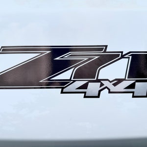 2007- 2013 Chevy Silverado GMC Sierra Truck Gloss Black Z71 4X4 Truck Bed Decal