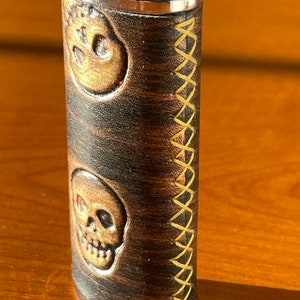Brass Handmade Skull Lighter Case Is Suitable for BIC Lighter J3