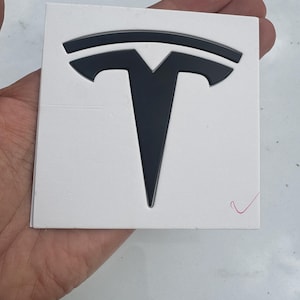 Model Y or Model 3 Hood Frunk Matte Black Emblem with Jig