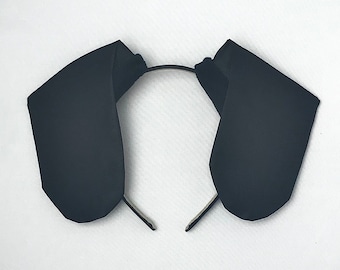Black Dog Ears Headband, Dalmatian, 101 Days of School, Labrador, Lab, Puppy Ears, Adults and Kids, Party Hat, Cosplay