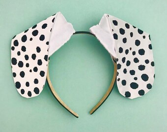 Dalmatian Ears Headbands, Masks, 101 Days of School, Kids