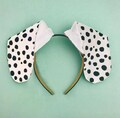 Dalmatian Ears Headband, 101 Days of School, Costume Ears for Kids and Adults, Outfit, Puppy Dog Party Supplies, Halloween