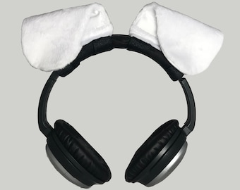 Minky Plush Headphone Dog Ears, Headset Cosplay Accessory Headset Attachments, Gamers Gift