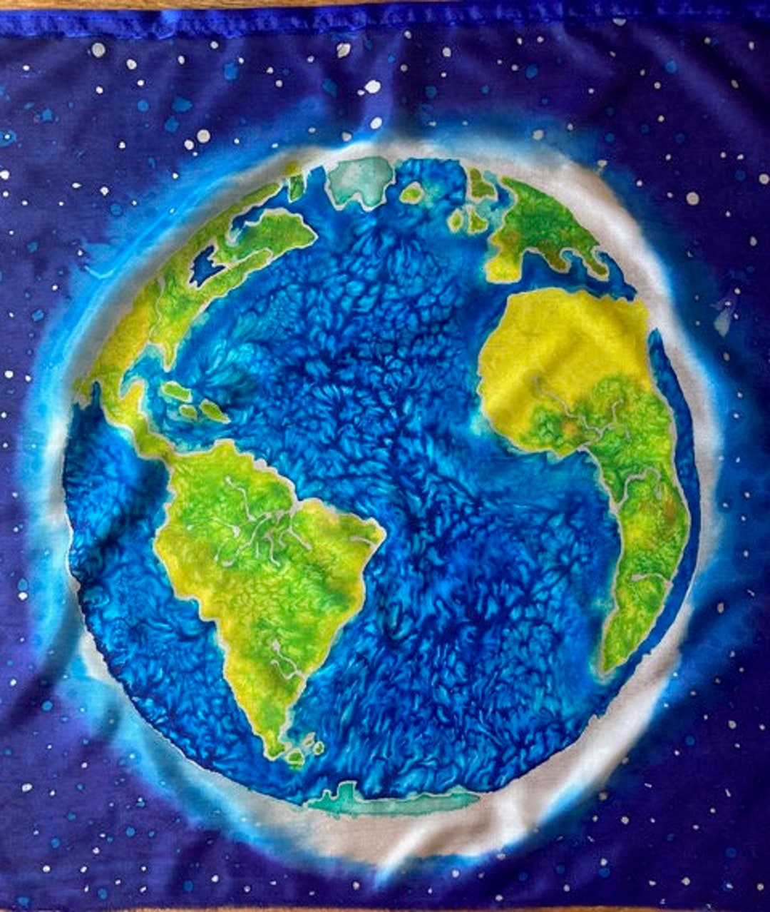 Earth Banner Made With Love and Prayers: Cerulean Sea - Etsy