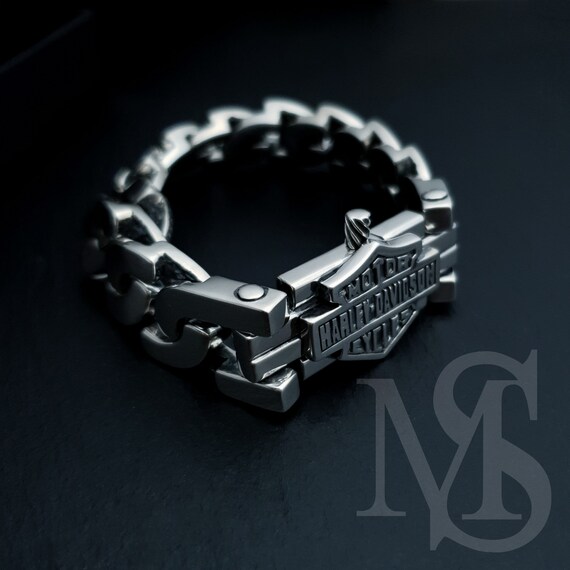 Sterling Silver HARLEY DAVIDSON Bracelet Exclusive Jewelry Etsy