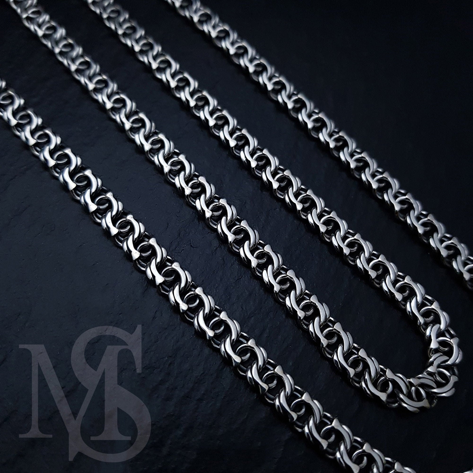 Silver Chain 925 Jewelry Necklace Weaving Handmade Chain for Etsy