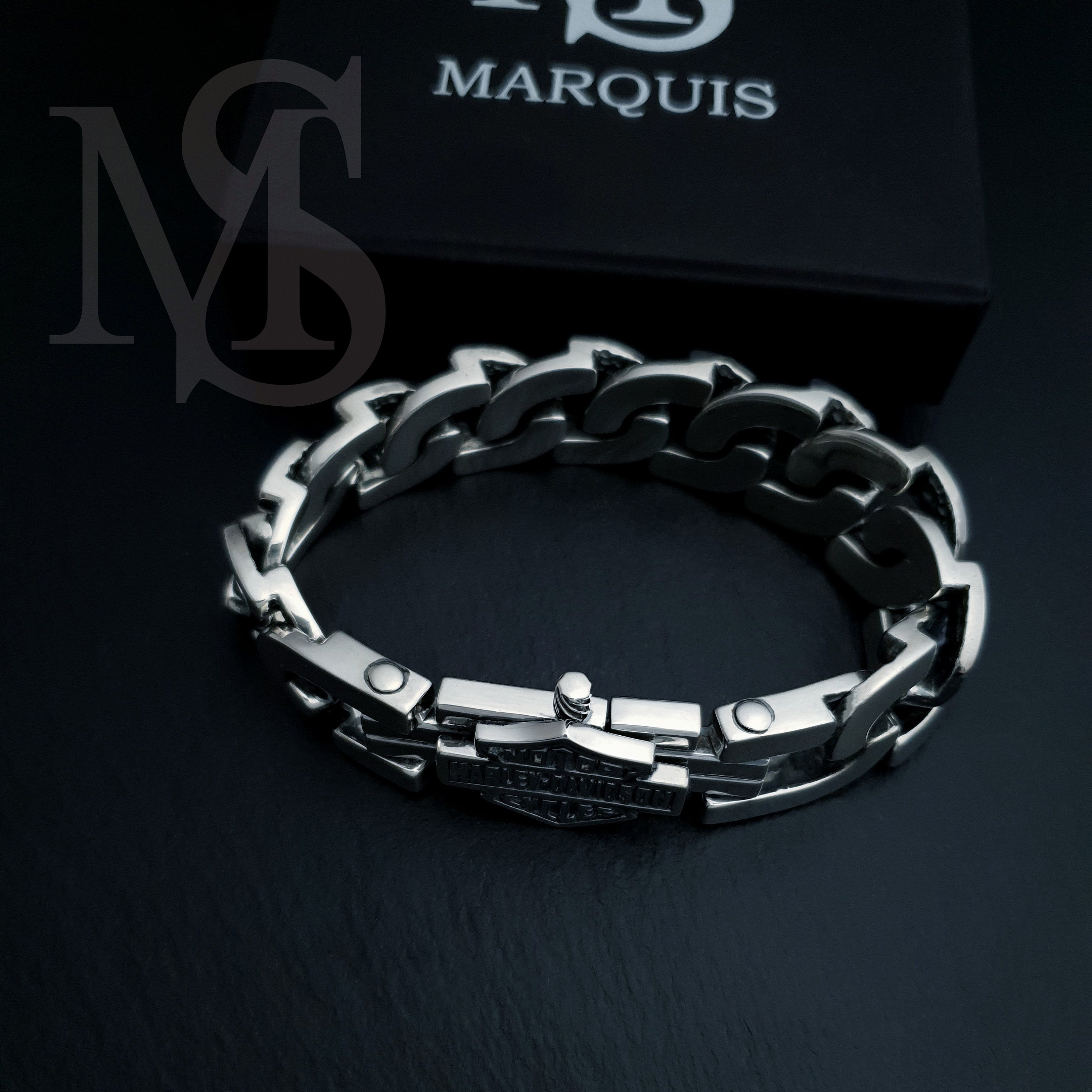 Sterling silver HARLEY DAVIDSON bracelet Exclusive jewelry Etsy