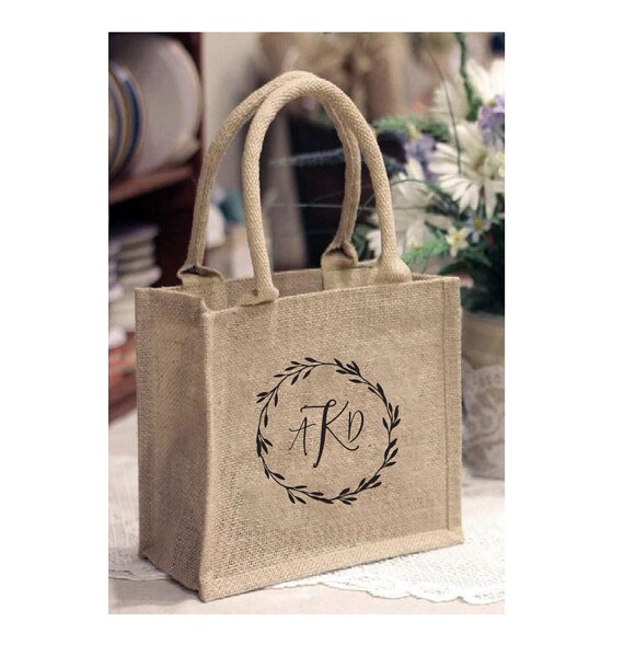 personalized jute tote bags