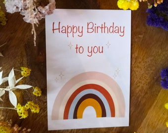 Carte D Anniversaire Etsy