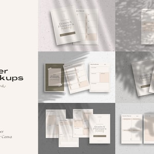 Canva A4 & US Paper Mockups