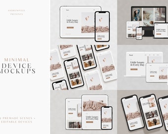 Minimal iPad Mockup with Album