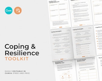 Coping and Resilience Toolkit / Editable Coaching Tools and Exercises/ Interactive Coaching PDF Files / Therapy Tools