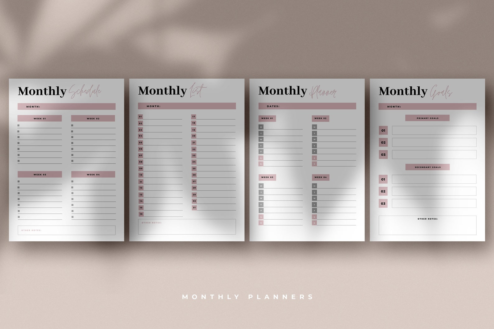 Canva 24 planner templates bundle daily schedule canva etsy