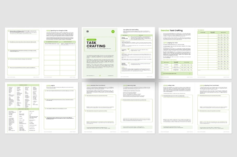 Job Crafting Exercise .pdf Job Crafting Workbook / Editable Coaching Tools for Career Coaches ...