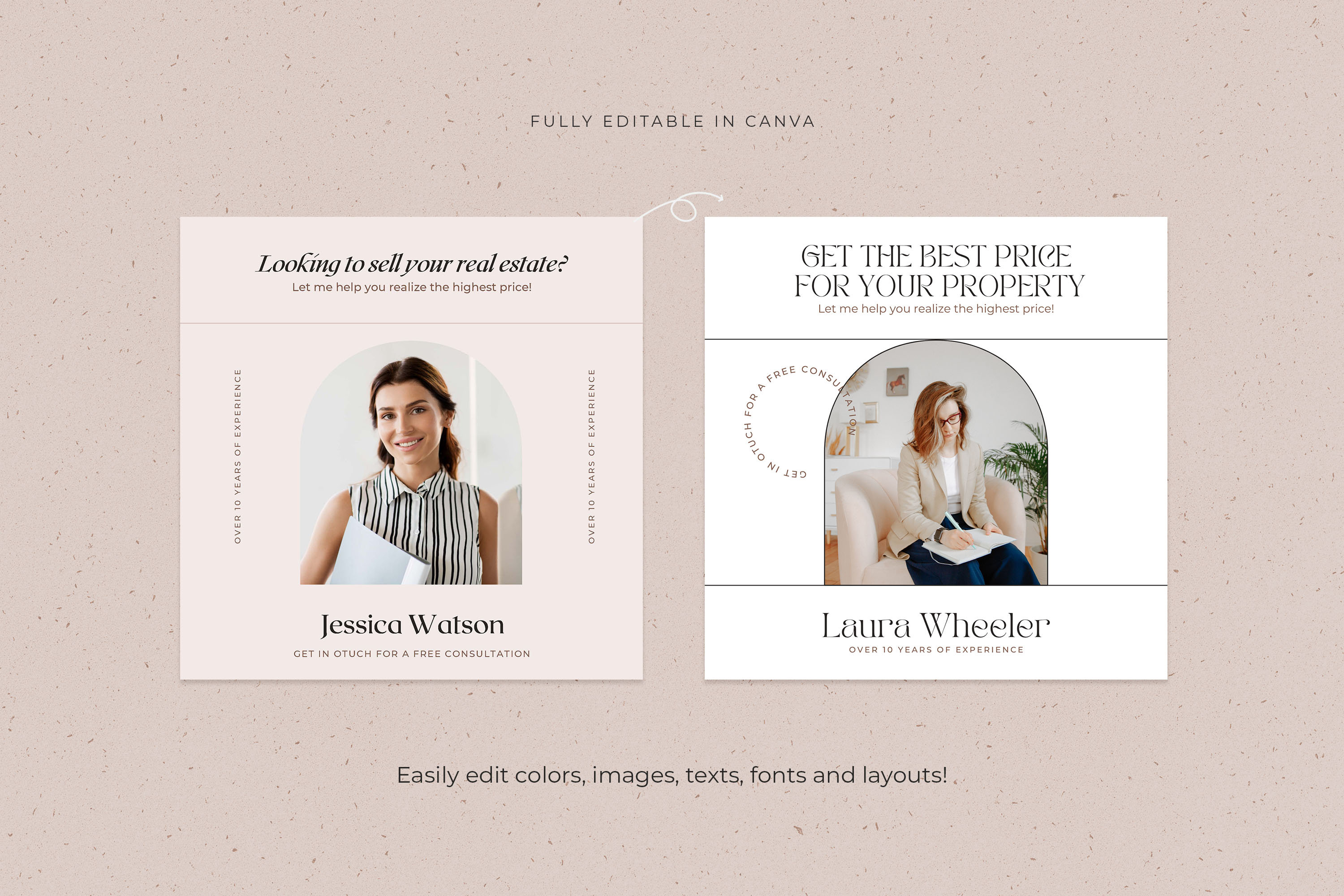 Premium Realtor Social Media Posts / Elegant Real Estate Instagram ...