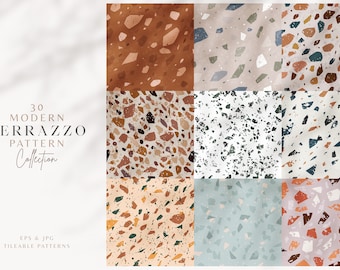 30 Terrazzo Seamless Pattern Kit