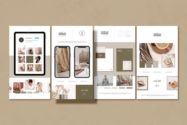 Studio Brand Sheets for CANVA & Indesign / Brand Sheets / Brand Guideline Template / Logo Board Template / Branding Templates for Canva image 4