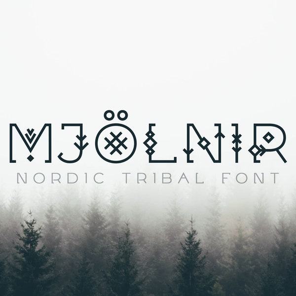 Mjölnir - Nordic Tribal Font