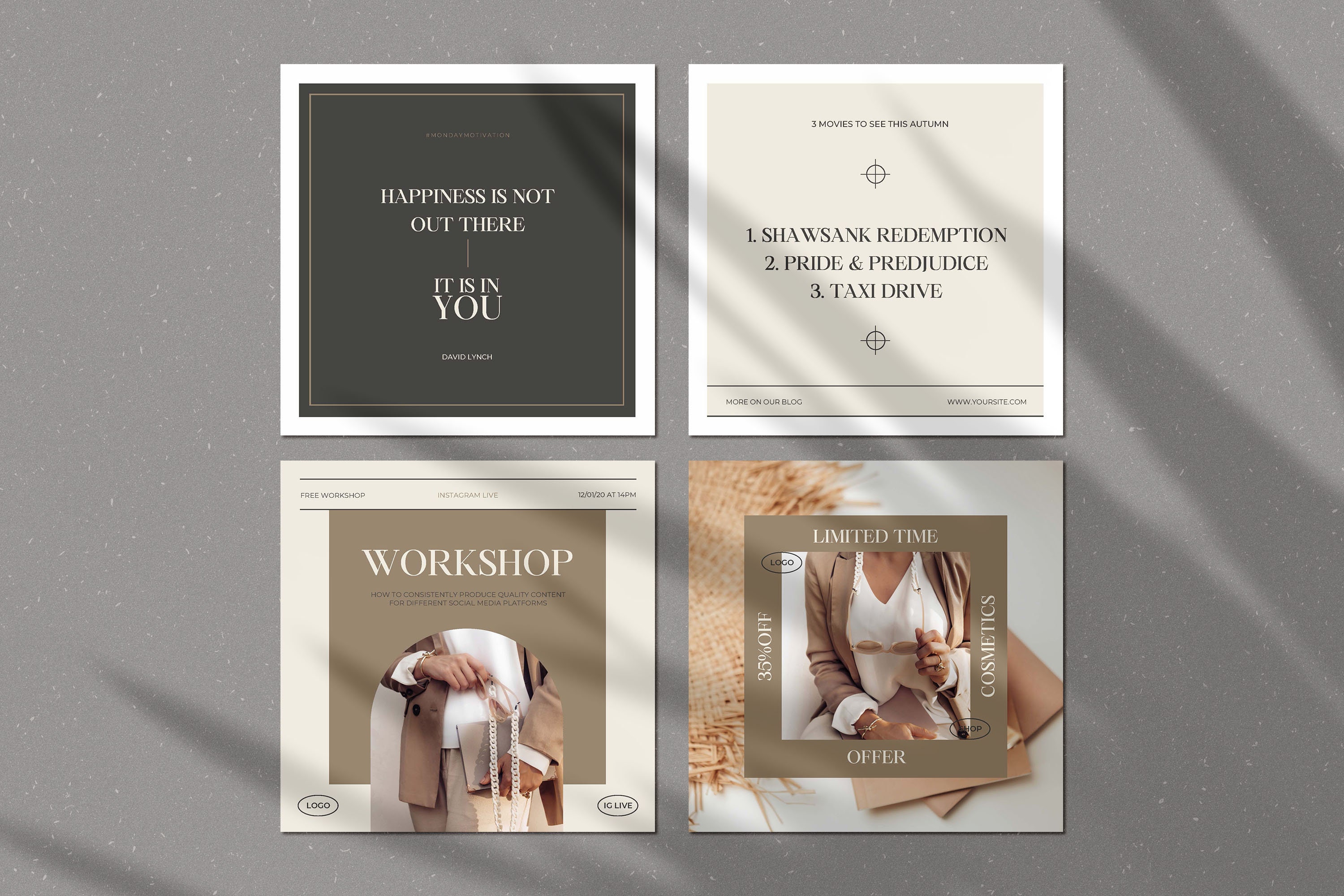 CANVA Elegant Social Media Templates / CANVA Social Media Templates