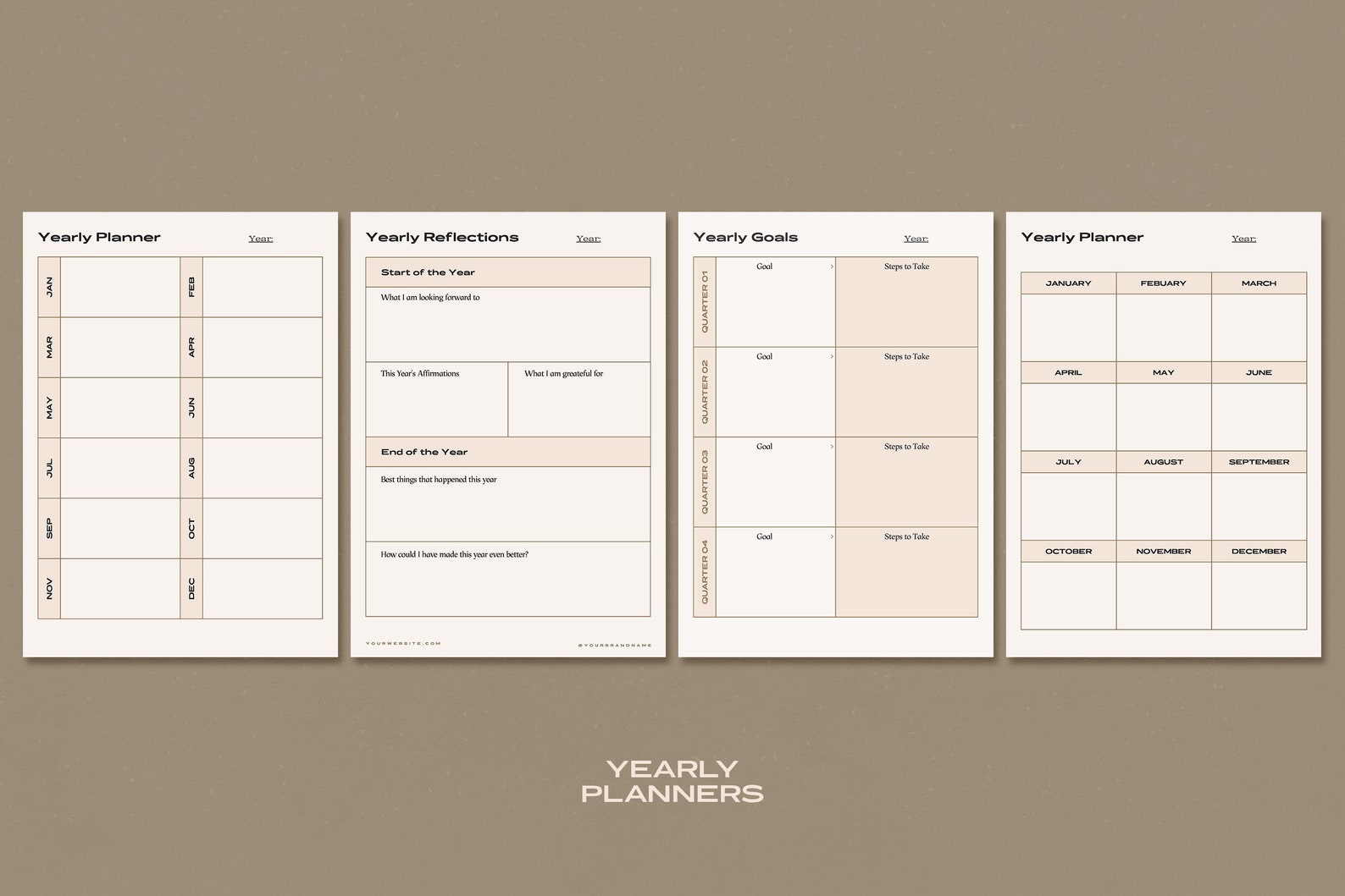 50 Aesthetic Planner Bundle More / CANVA Planners Bundle / | Etsy