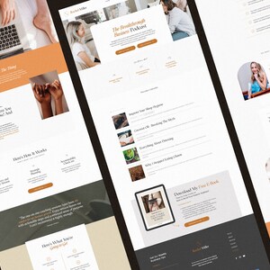 Rachel Miller Coaching Website Template for WIX / Coaching Website / Business Coach Website / Modern WIX Website image 4