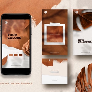 Copper Social Media Templates Bundle - Elegant Social Media Templates
