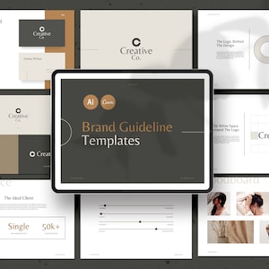 42 Brand Guideline Templates - CANVA / Branding Presentation Templates