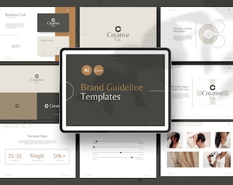 42 modèles de directives de marque - CANVA / Modèles de présentation de marque