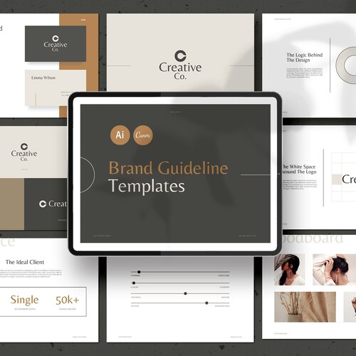 Brand Guideline Templates for CANVA / CANVA Branding Templates Etsy
