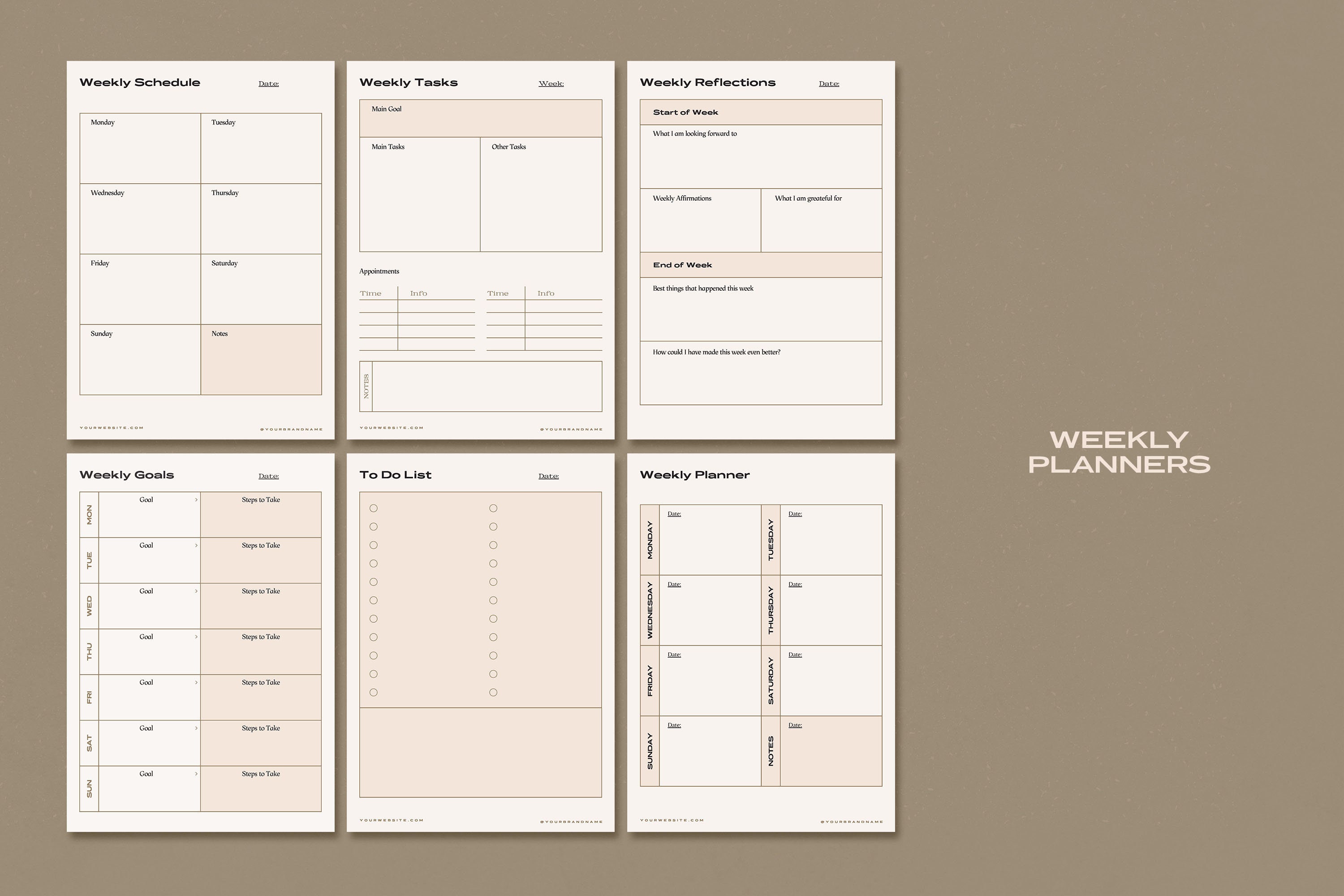 Schedule Maker Template Aesthetic