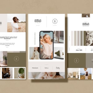 Studio Brand Sheets for CANVA & Indesign / Brand Sheets / Brand Guideline Template / Logo Board Template / Branding Templates for Canva image 2