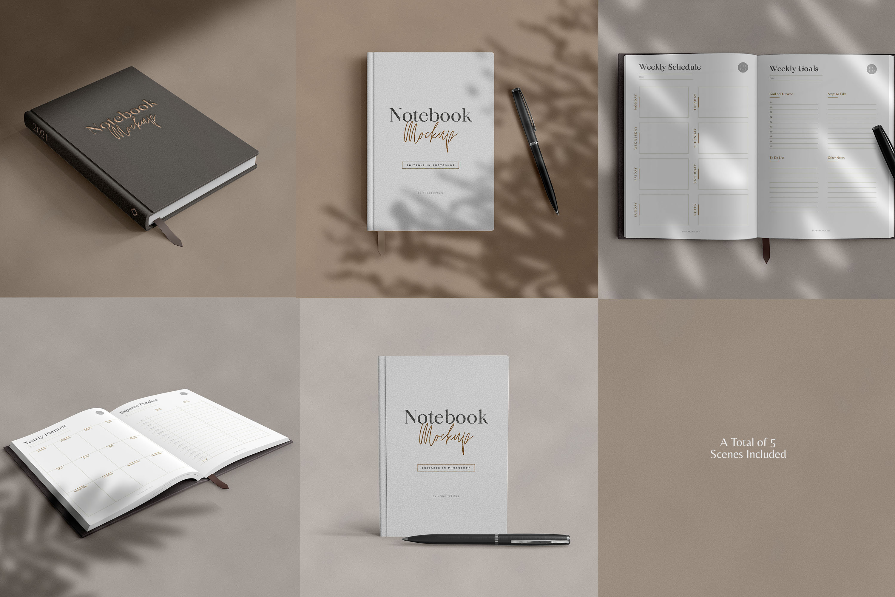 Minimal Notebook Mockups Modern Journal Mockups Diary Etsy 日本